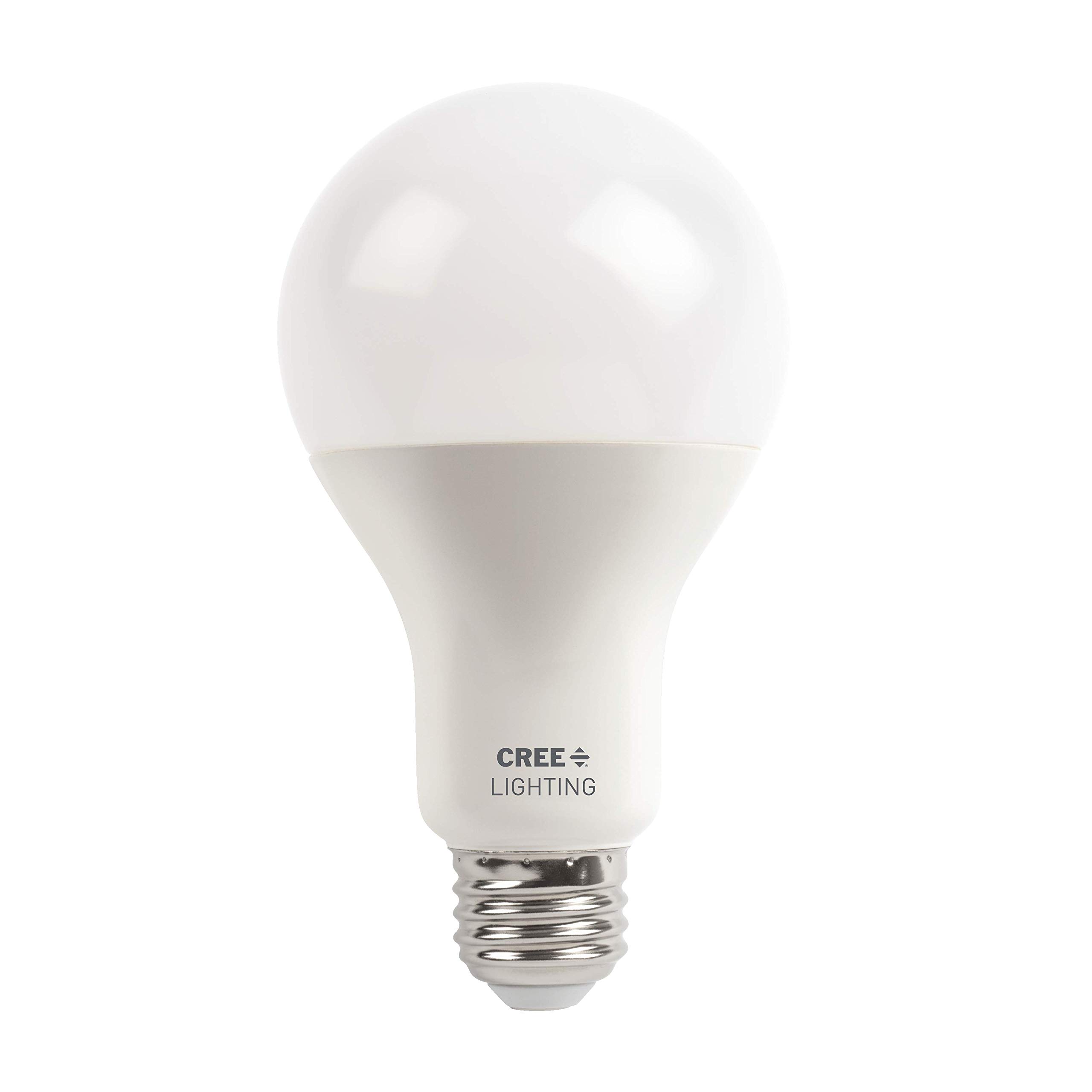Cree Lighting Connected Max Smart Led Bulb A21 100W Tunable White + Color Changing, 2.4 Ghz, Works With Alexa And Google Home, No Hub Required, Bluetooth + Wifi, 1Pk