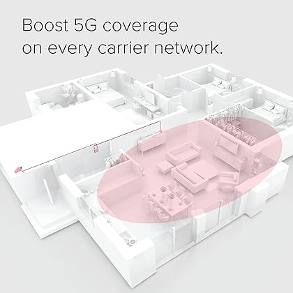 weBoost Home MultiRoom - Cell Phone Signal Booster | Boosts 4G LTE & 5G up to 5,000 sq ft for all U.S. Carriers - Verizon, AT&T, T-Mobile & more | Made in the U.S. | FCC Approved (model 470144)