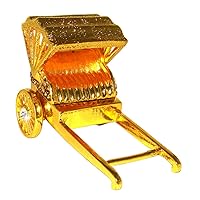 Objet D'Art Release #441 'Golden Rickshaw' Chinese Transport Handmade Jeweled Metal & Enamel Trinket Box