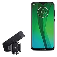 BoxWave Holster Compatible with Motorola Moto G7 Plus - ActiveStretch Sport Armband, Adjustable Armband for Workout and Running - Jet Black