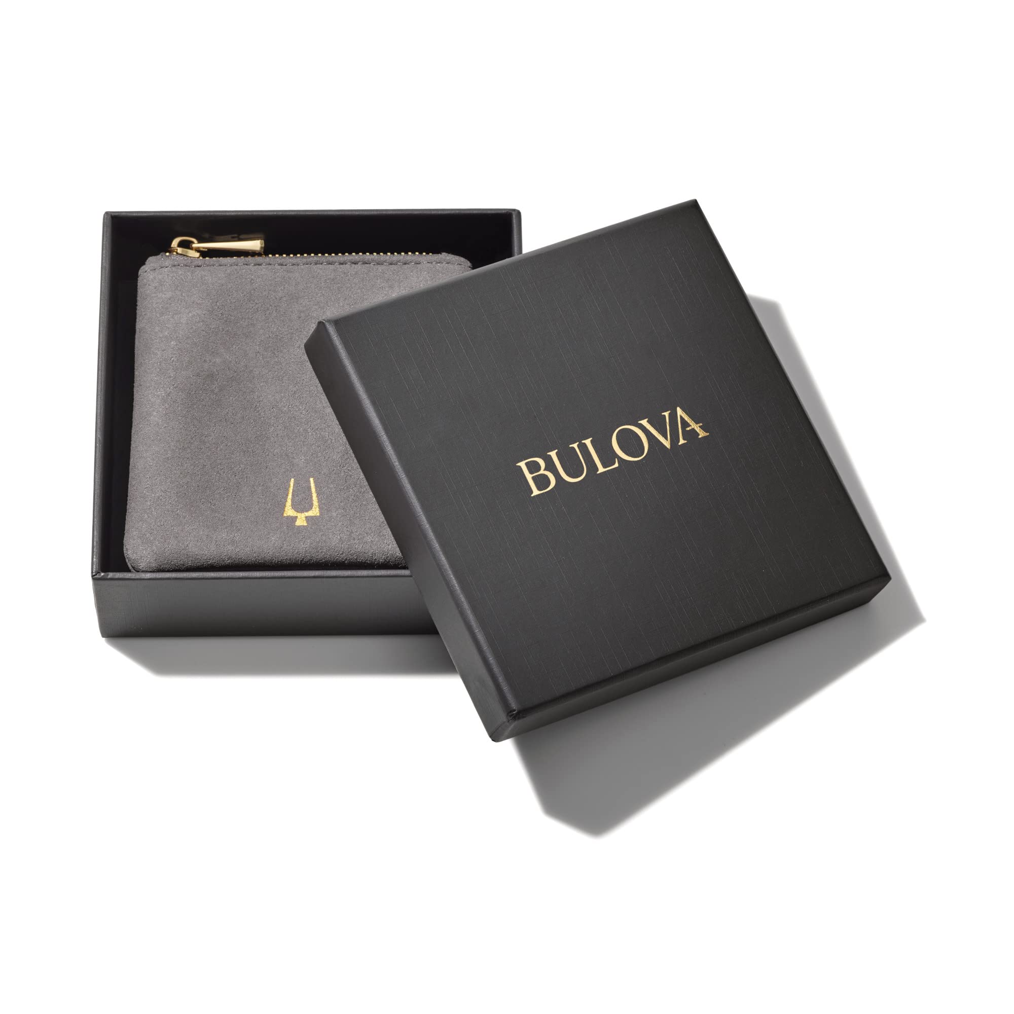 Bulova Jewelry Men's Precisionist Round Box Link Chain Necklace with Dog Tag Pendant Style