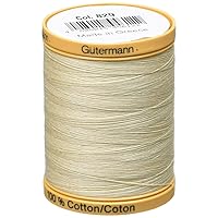 Gutermann Natural Cotton Thread Solids 876yd, Cream