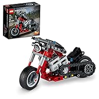 LEGO Technic Motorcycle to Adventure Bike Building Kit 42132, 2 in 1 Model Motorcycle Toy, Birthday Gift for Kids, Boys and Girls
