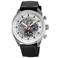 Sonne H022 Men's Watch, Stainless Steel, Automatic Winding, Water Resistant to 5 ATM, 1.7 inches (43 mm), silver/black, Watch Silver Dial