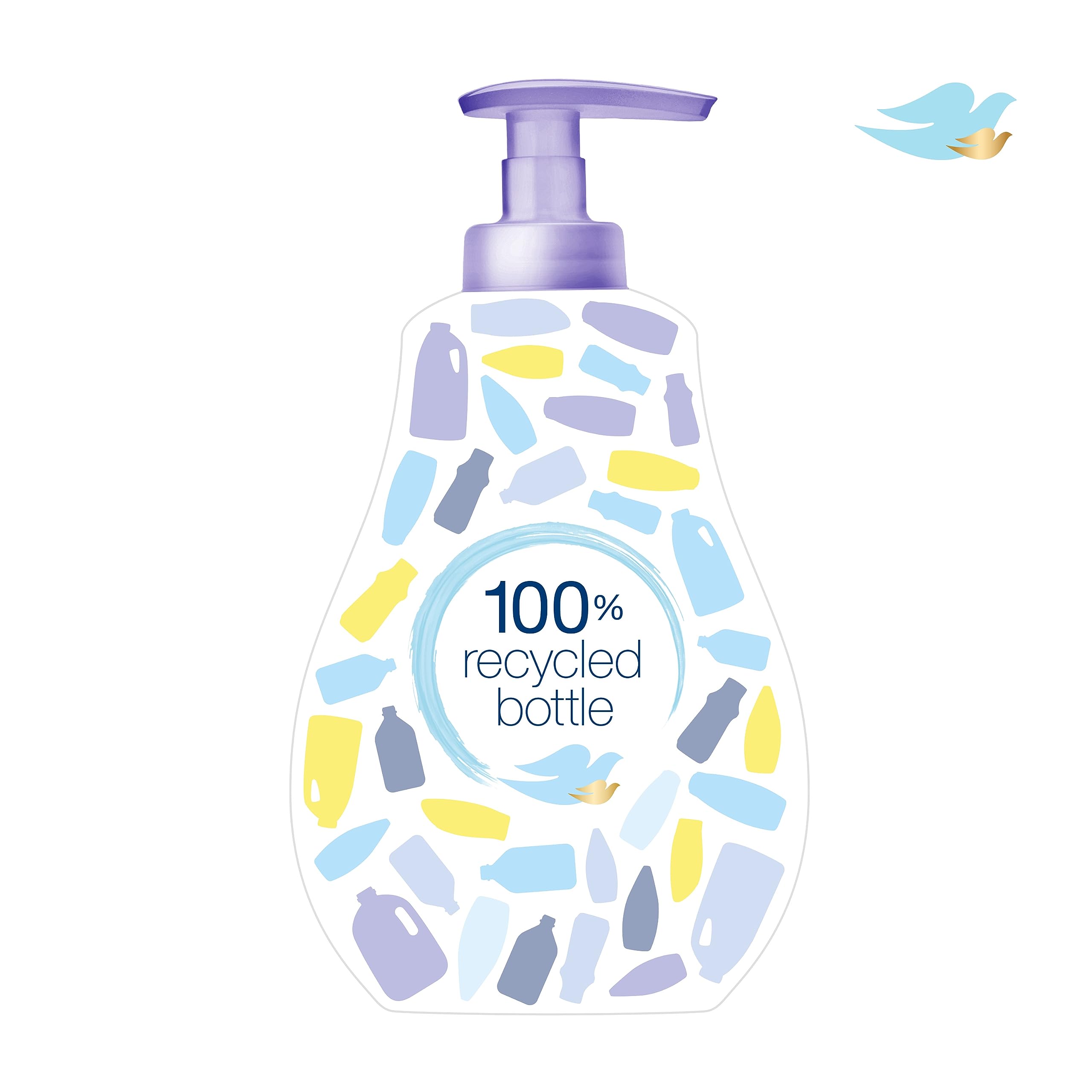 Baby Dove Sensitive Skin Care Baby Wash Calming Moisture For a Calming Baby Bath Wash Hypoallergenic and Tear-Free, Washes Away Bacteria 13 oz