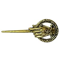 Mahi Men's Game Of Thrones Antique Golden Hand Of The King Pin 7Cm Brooch