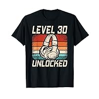 Level 30 Unlocked Gaming 30 Years Old 30th Birthday Gamer T-Shirt