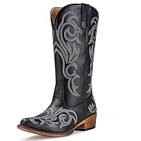 IUV Cowboy Boots For Women Pointy Toe Women's Western Boots Cowgirl Boots