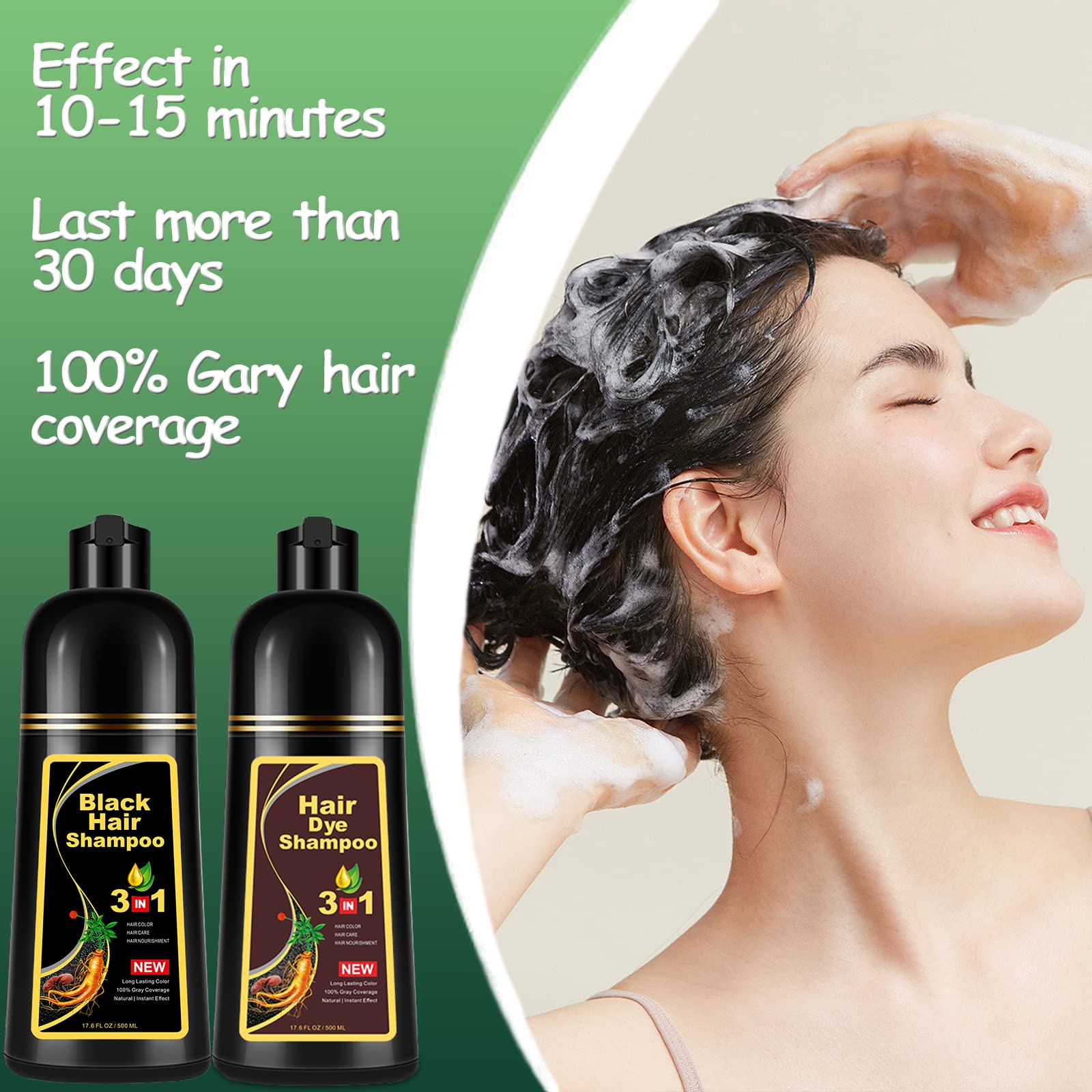 Garnier Men Shampoo Hair Color Shade 1.0 Natural Black