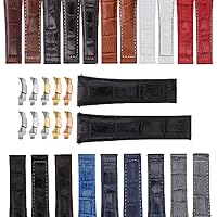 20mm Leather Watch Band Strap Fits All Rolex Daytona Model Watch With Endpieces
