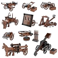 MOOXI-MOC 445Pcs Knights People Accessories Building Block - Medieval Weapon Pack, MOC Bricks Parts Toys Sets for Boys.