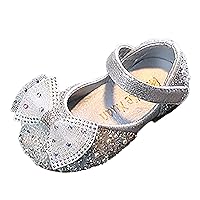 Fashion Spring And Summer Girls Sandals Dress Performance Dance Shoes Mesh Pearl Rhinestone Bow Elegant Oink Slides