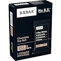 RXBAR Protein Bars, Protein Snack, Snack Bars, Chocolate Sea Salt, 9.15oz (5 Bars)