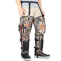 Snake Gaiters,1200D Nylon Waterproof Snake Chaps Snake Gaiters for Men Women, Snake Guards Snake Bite Protection for Legs Men, Snake Proof Leg Gaiters for Ankle to Thigh