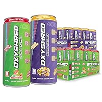 OxyShred Ultra Energy Twin Pack - Performance Carbonated Energy Drink with Zero Fat, Zero Sugar, Zero Carbs & Zero Calories, Natural