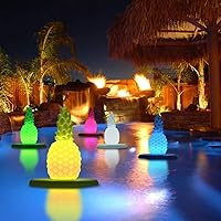 Deluxe Floating LED Glowing Pineapple w/Infrared Remote Control