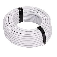 Raindrip 100050100 1/4-Inch Drip Irrigation Supply Tubing, 50-Foot, for Irrigation Drippers, Drip Emitters, and Drip Systems, White Polyethylene