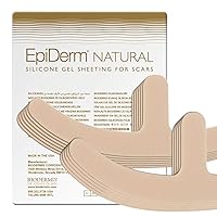 Epi-Derm Mastopexy Anchor Shape Silicone Scar Tape for Breast Reduction & Reconstruction Surgery, Scar Sheets for Flattening & Fading, Ideal for Surgical & Keloid Scars, 5 Pairs, Natural