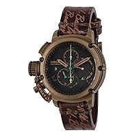Chimera Chrono Bronze Mens Analog Automatic Watch with Leather Bracelet 8526