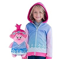 Cubcoats Poppy the Troll 2 in 1 Transforming Hoodie and Soft Plushie, Pink