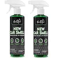 New Car Smell Spray (16oz), Made in USA | Long Lasting Car Air Fresheners Eliminates Odor - Air Fresheners for Cars, Trucks, & Other Vehicles – Fresh Scent Air Freshener Spray by Evo Dyne (2-Pack)
