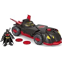 Imaginext DC Super Friends Batman Toy Car, Ninja Armor Batmobile, Transforming Vehicle with Batman Figure & Play Pieces for Preschool Kids