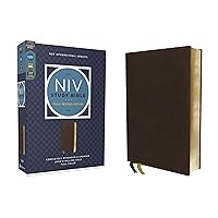 NIV Study Bible, Fully Revised Edition (Study Deeply. Believe Wholeheartedly.), Genuine Leather, Calfskin, Brown, Red Letter, Comfort Print NIV Study Bible, Fully Revised Edition (Study Deeply. Believe Wholeheartedly.), Genuine Leather, Calfskin, Brown, Red Letter, Comfort Print Leather Bound