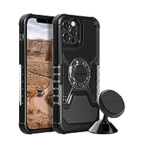 Rokform - iPhone 12 Pro Max Crystal Case + Swivel Dash Mount Phone Mount for Car, Truck, or Van