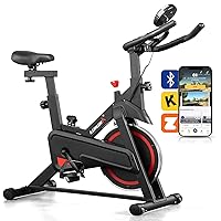 Exercise Bike, Stationary Indoor Cycling Bike for Home, Smart Bluetooth Spin bike LCD Monitor & Tablet Holder for Cardio Workout Cycle Bike Fitness Machine