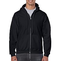 Gildan Mens Full Zip Hooded Sweatshirt