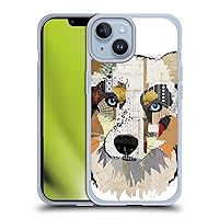 Head Case Designs Officially Licensed Michel Keck Australian Shepherd Dogs 3 Soft Gel Case Compatible with Apple iPhone 14 and Compatible with MagSafe Accessories