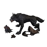 D20studio Battle Wolf Iron Blade Basic Edition Black 1/12 Scale PVC & ABS Painted Action Figure
