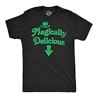 Mens Funny T Shirts Magically Delicious Arrow St Patricks Day Sarcastic Tee