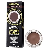 Arches & Halos Luxury Brow Building Pomade in Dark Brown, 0.1 Ounce