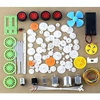 99Pcs Plastic Gear Package Kit DIY Gear Assortment Accessories Set for Toy Motor Car Robot Various Gear Axle Belt Bushings