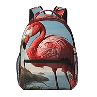 Laptop Backpack Lightweight Daypack for Men Women American Flamingo Backpack Laptop Bag for Travel Hiking