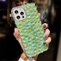 Case for Galaxy S10 5G,3D Handmade Luxury Sparkle Rhinestone Pumpkin Car Bear Flower Crystal Diamond Bling Glitter Phone Case for Samsung Galaxy S10 5G,6.7 inch(New Green)