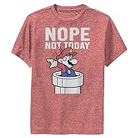 Nintendo Kids Nope Not Today Boys Short Sleeve Tee Shirt