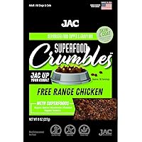 JAC Dog Food Topper and Gravy Mix – Free-Range Chicken with Postbiotics, Meal Enhancement Dog Food (Approximately 52 Servings) Made in The USA