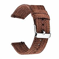 Nylon Loop Strap for Samsung Galaxy Watch 4/classic/3/46mm/42mm/Active 2 Gear s3 Frontier watchBand 20mm 22mm Bracelet Correa (Color : Brown, Size : 22mm Universal)