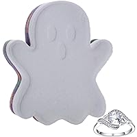 Jackpot Candles Halloween Ghost Bath Bomb with Size 5 Ring Inside Large Made in USA