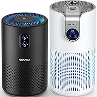 MOOKA Black B-D02L and M03 Air Purifier for home large room Combo