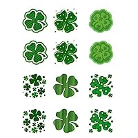 Festive Party Decor Temporary Sticker Green Clovers Leaf Stickers for Irish Celebrations Patrick's Day Decor Decals Temporary