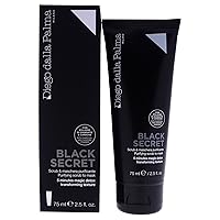 Diego dalla Palma Black Secret Purifying Face Scrub To Mask - 5 Minute Detox Transforms Skin Texture - More Even Complexion And Smoother Skin - Less Visible Pores - Easy To Rinse - 2.5 Oz