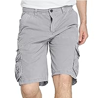 Men's Cargo Hiking Shorts Water Resistant Quick Dry Lightweight Breathable Tactical Work Utility Shorts (No Belt)