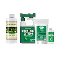 Humboldts Secret Plant Enzymes – Plant and Root Enzymes – 7000 Active Units of Enzyme per ML (8 oz) w/Everything Kit NPK with Kelp (Everything Indoor, Everything Outdoor, and Everything Growing)