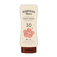 Hawaiian Tropic Sheer Touch Lotion, 8oz | Hawaiian Tropic Sunscreen SPF 30, Sunblock, Broad Spectrum Sunscreen, Oxybenzone Free Sunscreen, Body Sunscreen SPF 30, 8oz