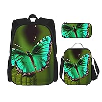 Print 54PCS Backpack Set,Large Bag with Lunch Box and Pencil Case,Convenient,backpack lunch box
