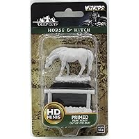 WizKids Deep Cuts Unpainted Miniatures: Wave 10: Horse & Hitch