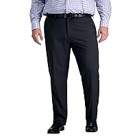 Haggar Men's Premium Comfort Dress Pant-Straight Fit Flat Front Reg. and Big & Tall